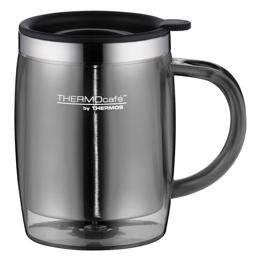 Thermos Tasse Desktop Mug TC, Kaffeebecher, Becher, Grau, 350 ml, 13 cm, 4059235035