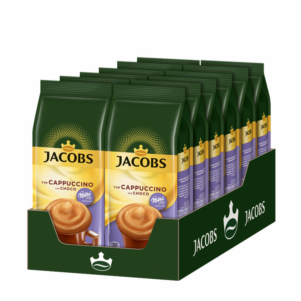 Jacobs Momente Choco Cappuccino, Mild mit Schokonote, Nachfüllbeutel, 12 x500g, 75691