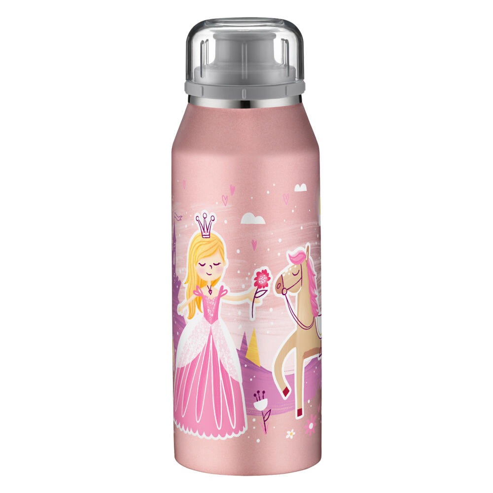 Alfi Isolier-Trinkflasche isobottle Kids, Trinkflasche, Isoflasche, Flasche, Edelstahl, Fairytale Princess, 350 ml, 5677.202.035