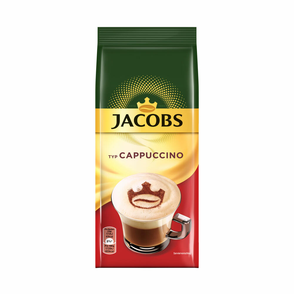 Jacobs Typ Cappuccino, Feine Cremigkeit, Instant Kaffee, Vorratsbeutel 10 x 400g, 93933