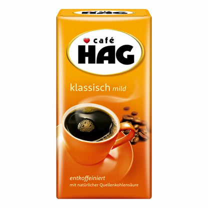Cafè Hag Klassisch mild, Vollmundiges Aroma, Entkoffeiniert, Filter-Kaffee, 10 x 500g, 19105
