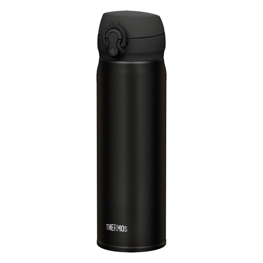 THERMOS Thermosflasche Ultralight, Trinkflasche, Iso Flasche, Leicht, Edelstahl, Matt Black, 0.5 L, 4035.232.050