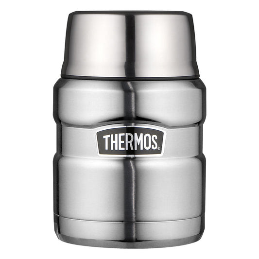 Thermos Speisegefäß Stainless King, Snackdose, Snackbehälter, Edelstahl mattiert, 470 ml, 4001205047