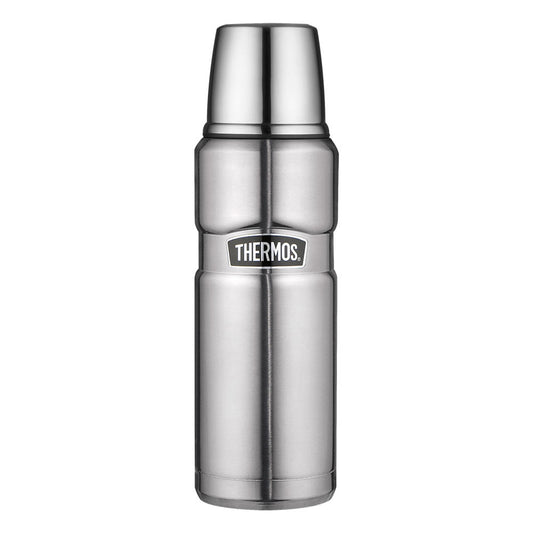 Thermos Isolierflasche Stainless King, Isolier Kaffee Flasche, Thermosflasche, Edelstahl mattiert, Steel, 470 ml, 4003205047