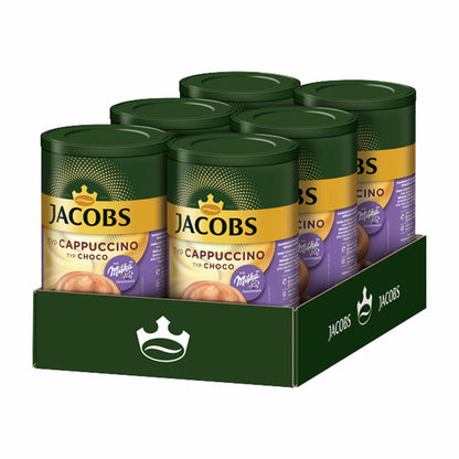 Jacobs Momente Choco Cappuccino, Mild mit Schokonote, Dose 6 x 500g, 25339