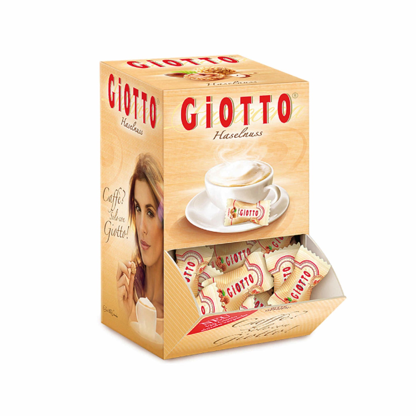 Ferrero Giotto, Gefüllte Haselnussgebäck mit feiner Milchhaselnusscreme, 120 Stück, 516 gr