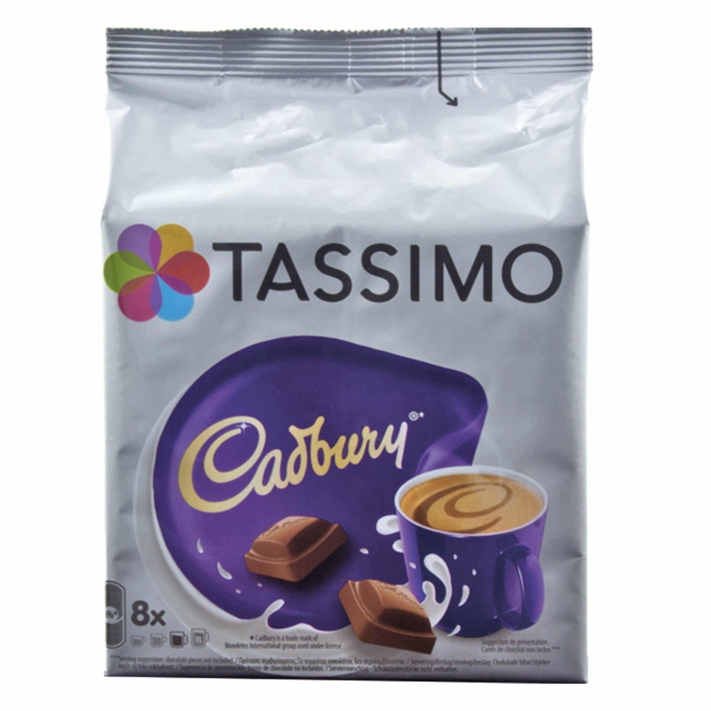 Tassimo Cadbury Kakaospezialität, Kakao, Schokolade, Kapsel, 8 T-Discs / Portionen